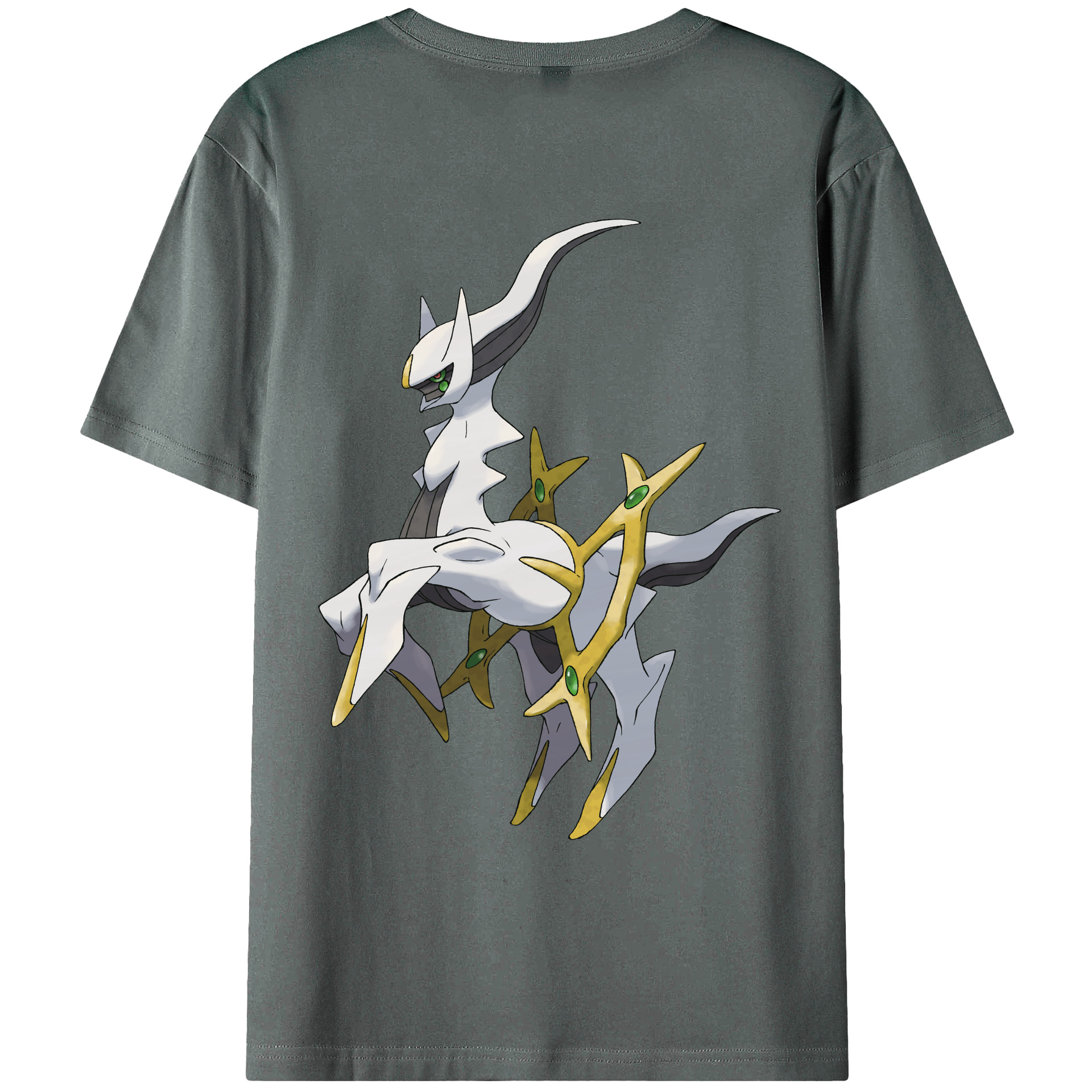 （画像用） ポケットモンスター Pokémon 綿100％ メンズ半袖Tシャツ（バックプリント） 通気性